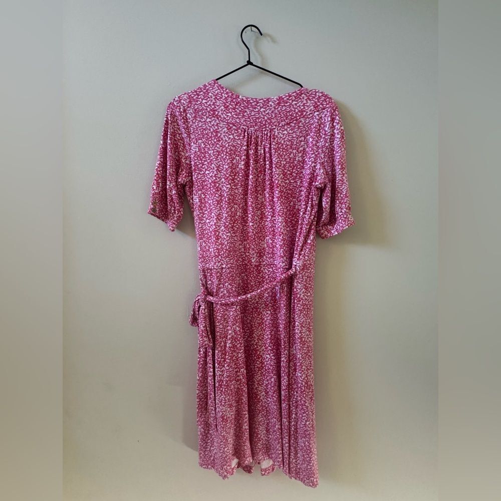 Vintage Lilly Pulitzer Wrap Dress in Pink and White Size Small - Picture 5 of 6
